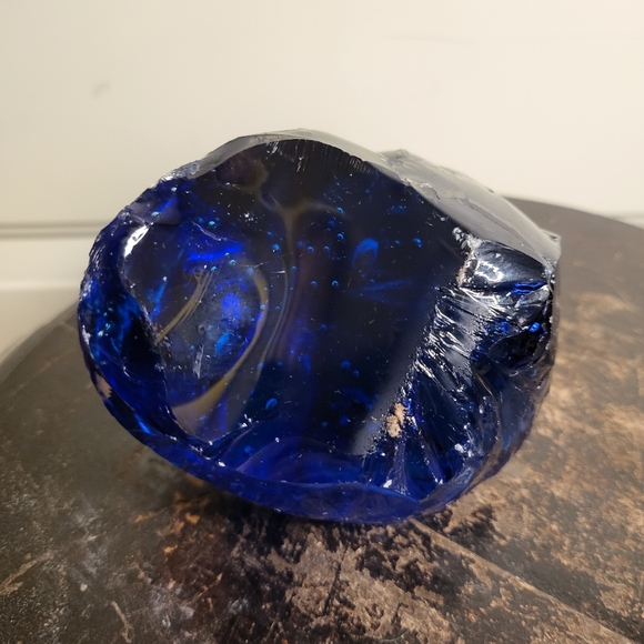 Vintage Dark Blue Andara Monatomic Crystal Glass - Picture 3 of 8